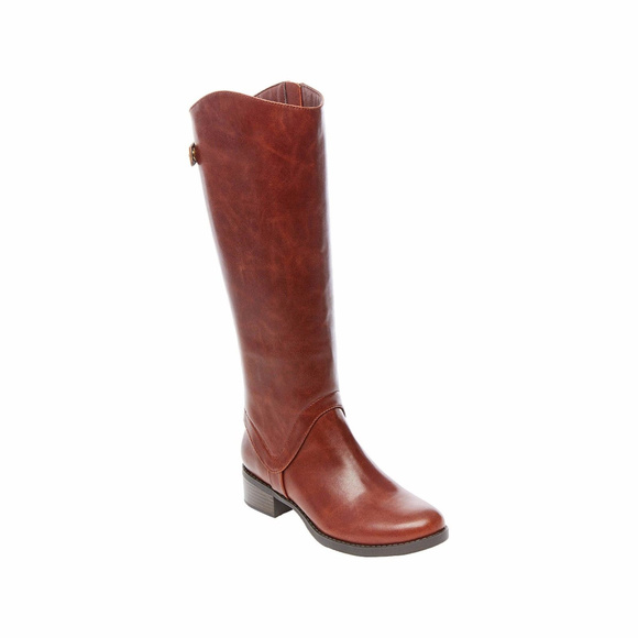 Merona Shoes - Merona Riding Tall Knee-High Boots, Cognac 7.5 / 8